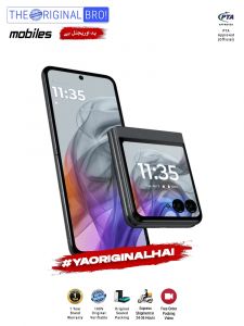 Motorola Razr 50 - 8GB RAM - 256GB Storage - PTA Approved - 12 Months Warranty - Grey - The Original Bro Mobiles - TOB51